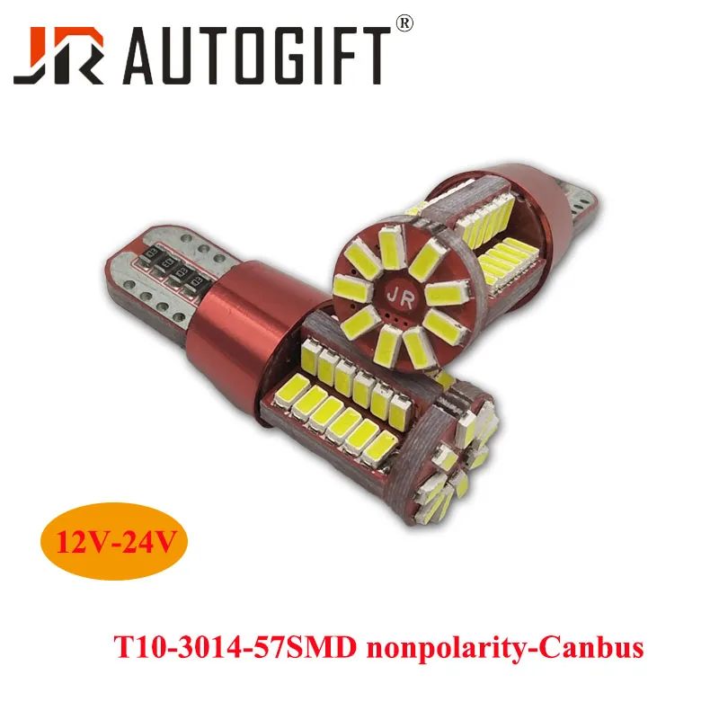 100PCS T10 Canbus 12V-24VLed Dome Turn Reverse License Plate Lights No Error 3014 194 57SMD Clearance led light Lamp Super White
100PCS T10 Canbus 12V-24VLed Dome Turn Reverse License Plate Lights No Error 3014 194 57SMD Clearance led light Lamp Super White