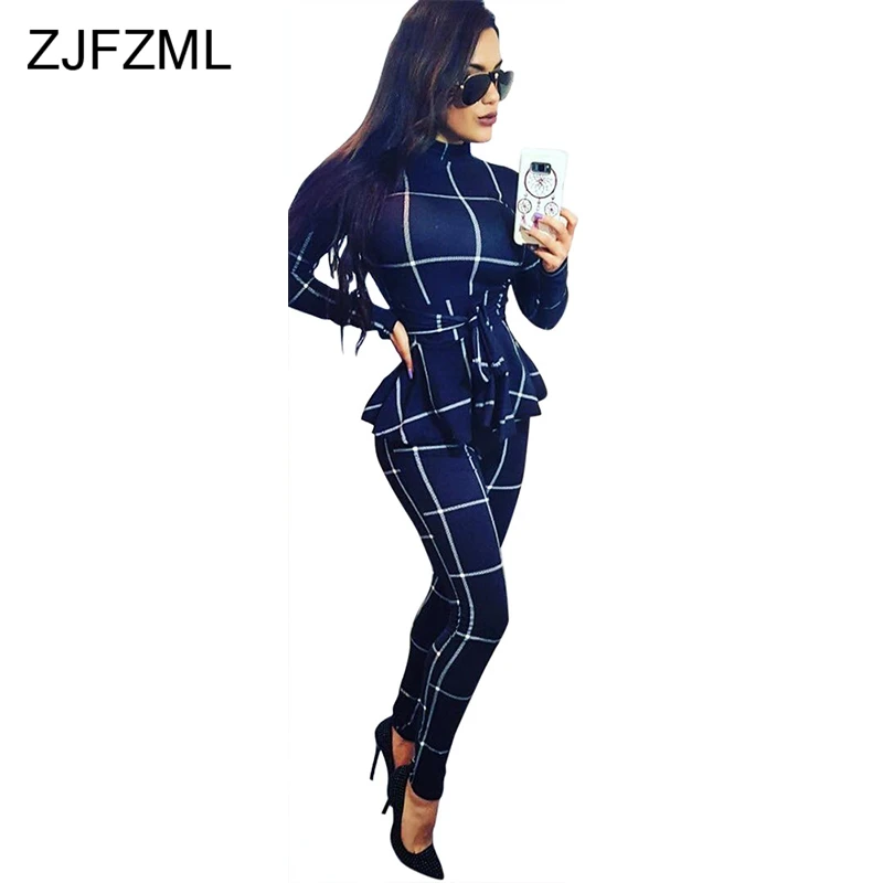 Plaid Print Vintage Jumpsuits For Women 2018 Sexy Long Sleeve Stand Collar Bodycon Romper Casual Ruffles Sash Party Club Overall
Plaid Print Vintage Jumpsuits For Women 2018 Sexy Long Sleeve Stand Collar Bodycon Romper Casual Ruffles Sash Party Club Overall