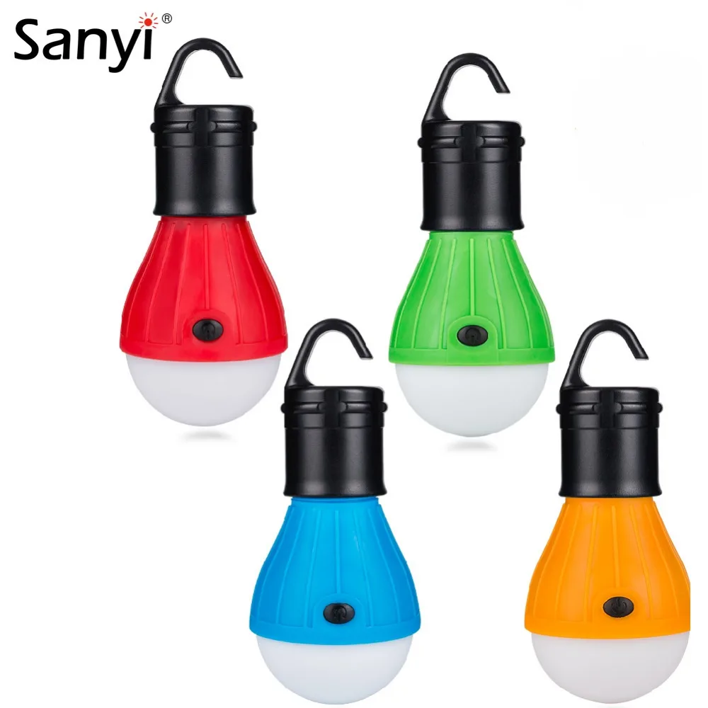 Sanyi Portable Lantern Outdoor Hanging Camping Soft Light 3-LED Tent Lights Bulb Lamp For Camping Fishing 4 Colors Use 3*AAA
Sanyi Portable Lantern Outdoor Hanging Camping Soft Light 3-LED Tent Lights Bulb Lamp For Camping Fishing 4 Colors Use 3*AAA