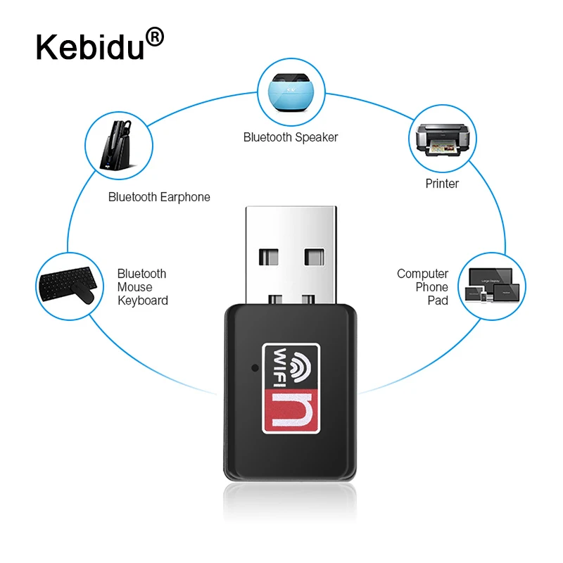 kebidu Wireless Wifi Adapter 150Mbps USB Wifi Receiver Network Card 802.11b/n/g Wifi Adaptador 2.4G
kebidu Wireless Wifi Adapter 150Mbps USB Wifi Receiver Network Card 802.11b/n/g Wifi Adaptador 2.4G