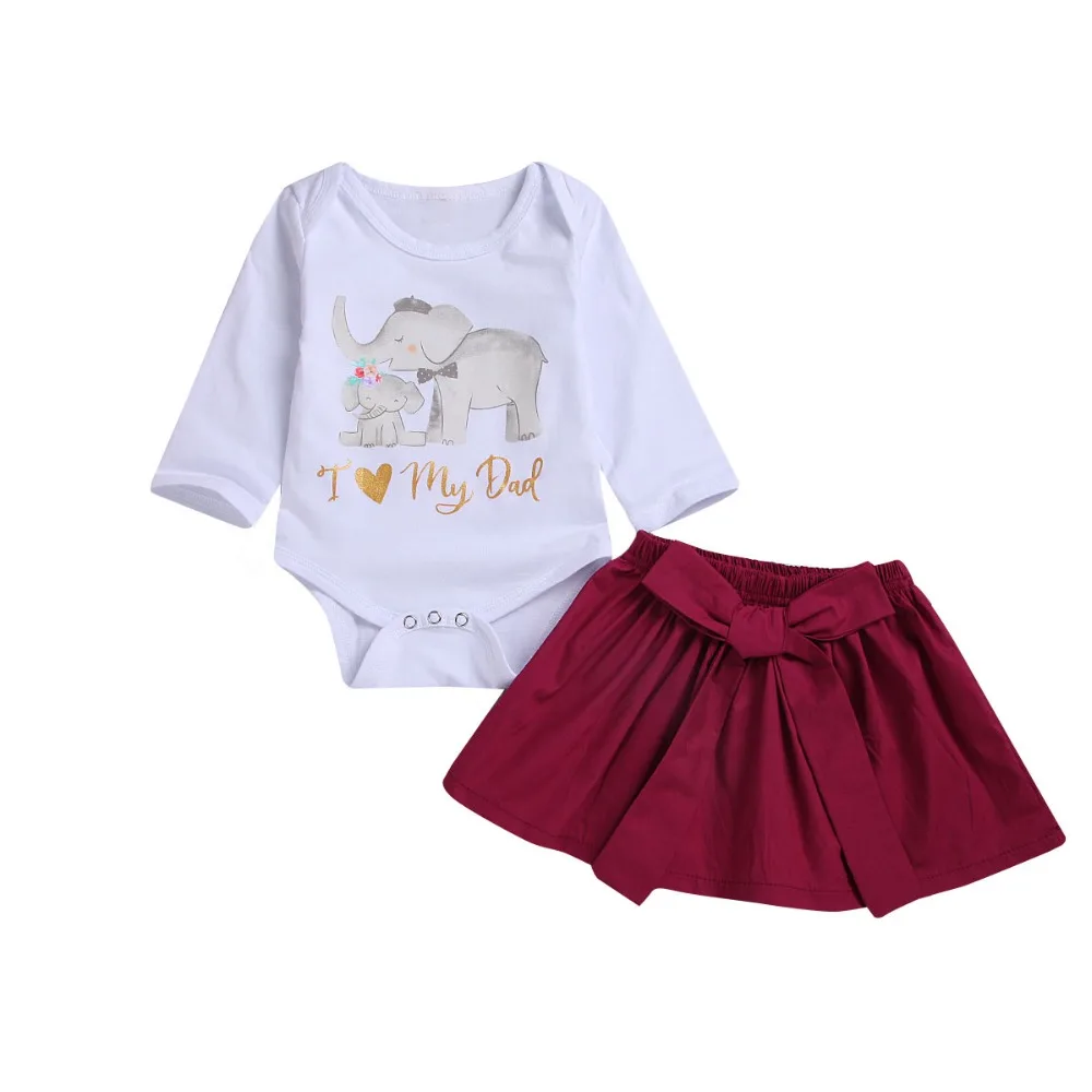 Puseky Newborn Baby Girl Long Sleeve Cotton Set Elephant Romper Tops+Bowknot Wine Red Skirt 2Pcs Baby Jumpsuit Clothes Outfit
Puseky Newborn Baby Girl Long Sleeve Cotton Set Elephant Romper Tops+Bowknot Wine Red Skirt 2Pcs Baby Jumpsuit Clothes Outfit