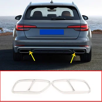2pcs Stainless Steel Car Tail Throat Exhaust Pipe For Audi A4 B9 2019 Muffler Tip Auto Accessories
2pcs Stainless Steel Car Tail Throat Exhaust Pipe For Audi A4 B9 2019 Muffler Tip Auto Accessories