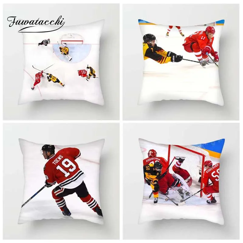 Fuwatacchi Ice Hockey Cushion Cover Red White Square Photo Throw Pillow Cover Decorative Sofa Pillow Case Pillowcase
Fuwatacchi Ice Hockey Cushion Cover Red White Square Photo Throw Pillow Cover Decorative Sofa Pillow Case Pillowcase