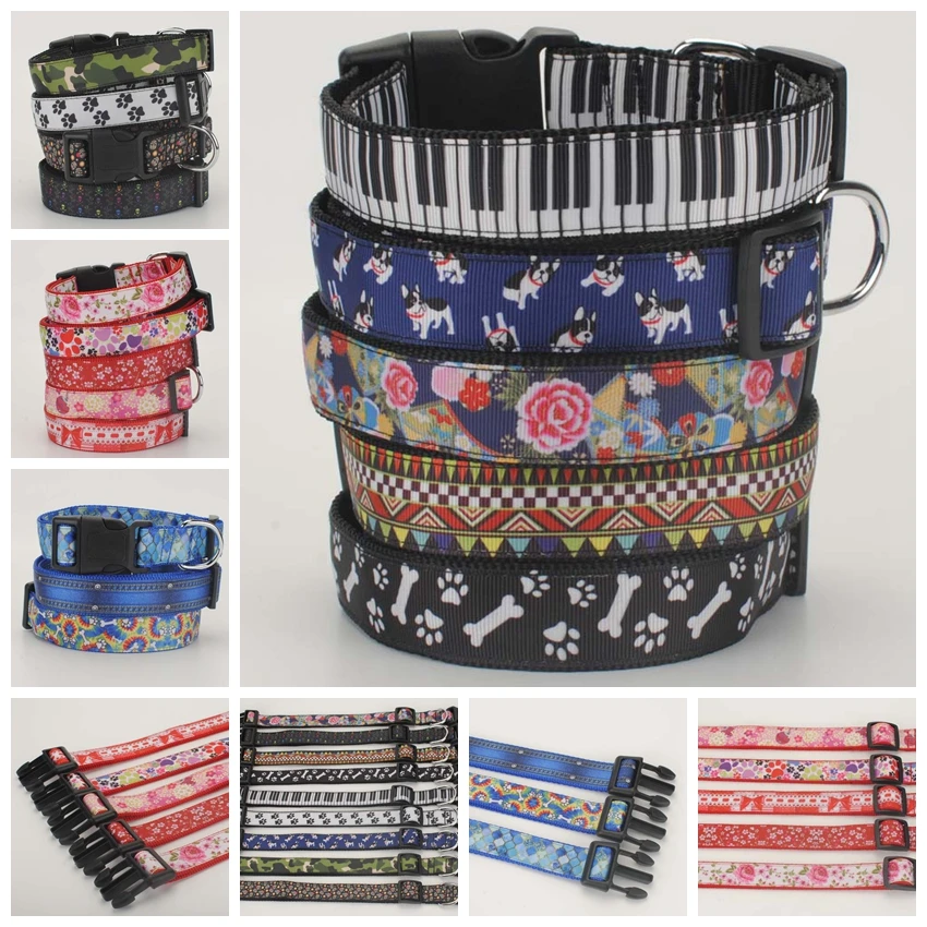 new 1"25mm cartoon & flowers pattern Dog Collar,1 inch black Sugar Skulls Dog Collar 2 size avaiable
new 1"25mm cartoon & flowers pattern Dog Collar,1 inch black Sugar Skulls Dog Collar 2 size avaiable