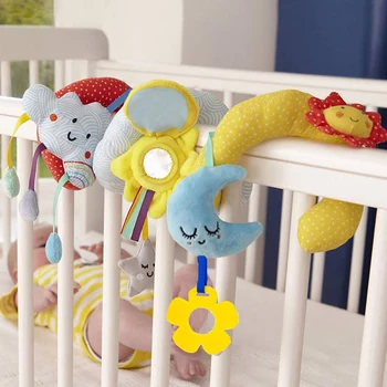 Bell Moon Baby Crib Bed Stroller Accessories Infant Cute Plush Star Sun Educational Hanging Rattle Spiral Shape Pendant Toy 
Bell Moon Baby Crib Bed Stroller Accessories Infant Cute Plush Star Sun Educational Hanging Rattle Spiral Shape Pendant Toy