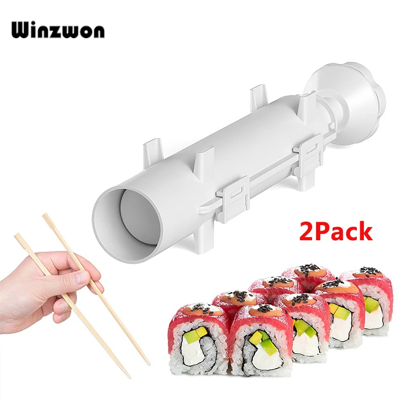 2Pcs Roller Sushi Maker Molds Making Kit Sushi Bazooka Mold Rice Meat Vegetables DIY Sushi Making Machine Kitchen Sushi Tools
2Pcs Roller Sushi Maker Molds Making Kit Sushi Bazooka Mold Rice Meat Vegetables DIY Sushi Making Machine Kitchen Sushi Tools