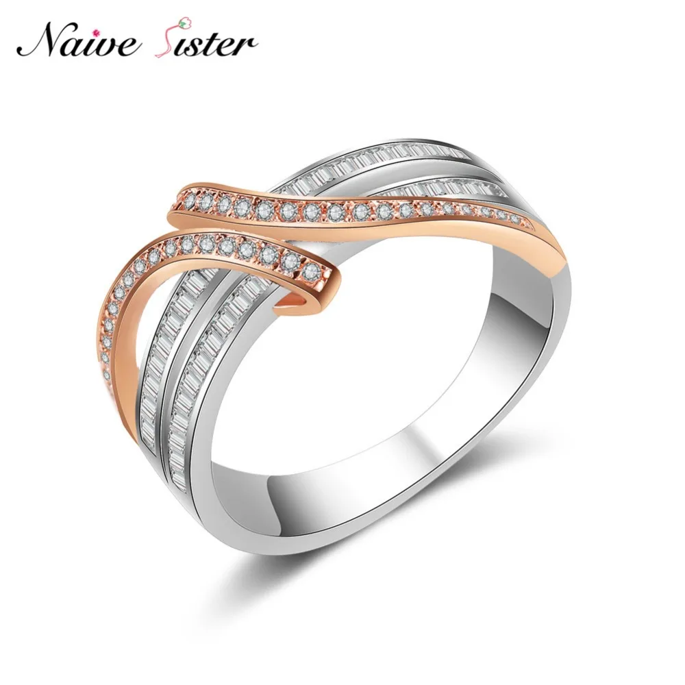 2 Tone Intertwined Crossover Statement Ring for Women Ladies Rose Gold Color Engagement Rings Love Gifts CZ Jewelry Fashion
2 Tone Intertwined Crossover Statement Ring for Women Ladies Rose Gold Color Engagement Rings Love Gifts CZ Jewelry Fashion