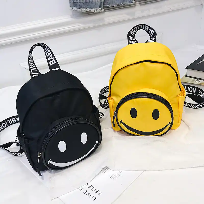 smiley face backpack