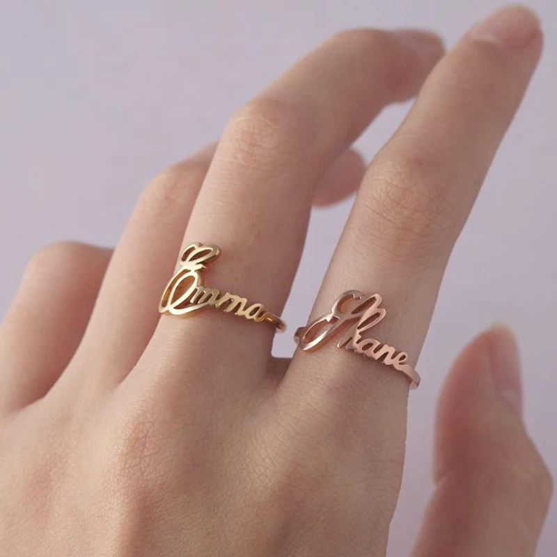 925 Sterling Silver Personalised Customizable Child Name Ring Cursive Name Ring For Women Romantic Couple Ring Name Jewelry Gift
925 Sterling Silver Personalised Customizable Child Name Ring Cursive Name Ring For Women Romantic Couple Ring Name Jewelry Gift