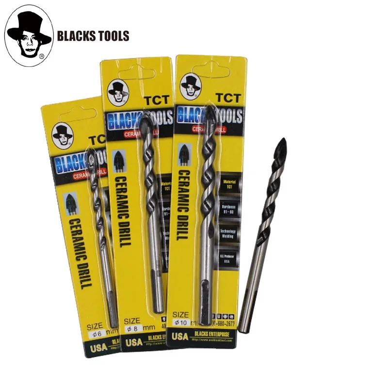 Blacks Tools 2PC 6/8/10/12mm Lengthen Triangle Tip Glass Drill Set Tile Cermic Drill Bit Hand Tools
Blacks Tools 2PC 6/8/10/12mm Lengthen Triangle Tip Glass Drill Set Tile Cermic Drill Bit Hand Tools
