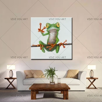 Painter Handmade Animal Frog Oil Painting on Canvas Hand-painted Frog Painting for Wall Decor Funny Animal Frog Oil Painting
Painter Handmade Animal Frog Oil Painting on Canvas Hand-painted Frog Painting for Wall Decor Funny Animal Frog Oil Painting