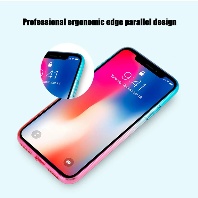 Luxury Brand For IPhone X Xr Xs Gradient Phone Case TPU Phone Back Cover For Apple Phone Simply Design For Iphone Xr Case Luxury Brand For IPhone X Xr Xs Gradient Phone Case TPU Phone Back Cover For Apple Phone Simply Design For Iphone Xr Case