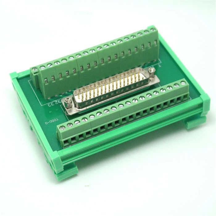 DB50 Male socket D Sub 50 Pin terminal block breakout board adapter cable connector DIN Rail
DB50 Male socket D Sub 50 Pin terminal block breakout board adapter cable connector DIN Rail