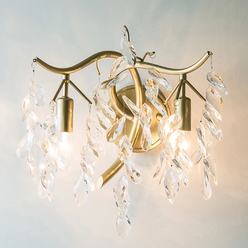 Country Wall Lamp Simple Living Room Wall Light Bedroom Creative Lamp Individual Aisle Light French Double Head Crystal Lights
Country Wall Lamp Simple Living Room Wall Light Bedroom Creative Lamp Individual Aisle Light French Double Head Crystal Lights