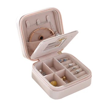 Mini Pink Travel jewelry box cosmetic makeup organizer packaging Boxes earrings storage Casket Container Graduation
Mini Pink Travel jewelry box cosmetic makeup organizer packaging Boxes earrings storage Casket Container Graduation
