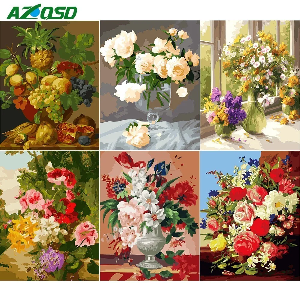 AZQSD Flowers Series DIY Painting By Numbers Handpainted Frameless Oil Painting Acrylic Paint On Canvas For Home Decor A527
AZQSD Flowers Series DIY Painting By Numbers Handpainted Frameless Oil Painting Acrylic Paint On Canvas For Home Decor A527