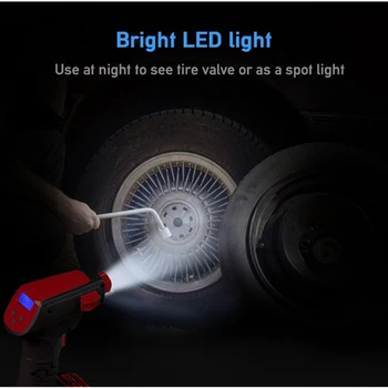 Electric Inflator Portable Hand Held Pump with Digital LCD Pro Air Compressor Cordless Portable Compressor
Electric Inflator Portable Hand Held Pump with Digital LCD Pro Air Compressor Cordless Portable Compressor