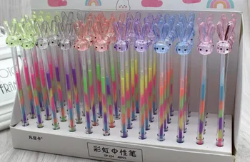 korea animal rabbit multicolor gel pen cartoon stationery prize promotion gift cute office writing pen needle pen 48pc/lot
korea animal rabbit multicolor gel pen cartoon stationery prize promotion gift cute office writing pen needle pen 48pc/lot