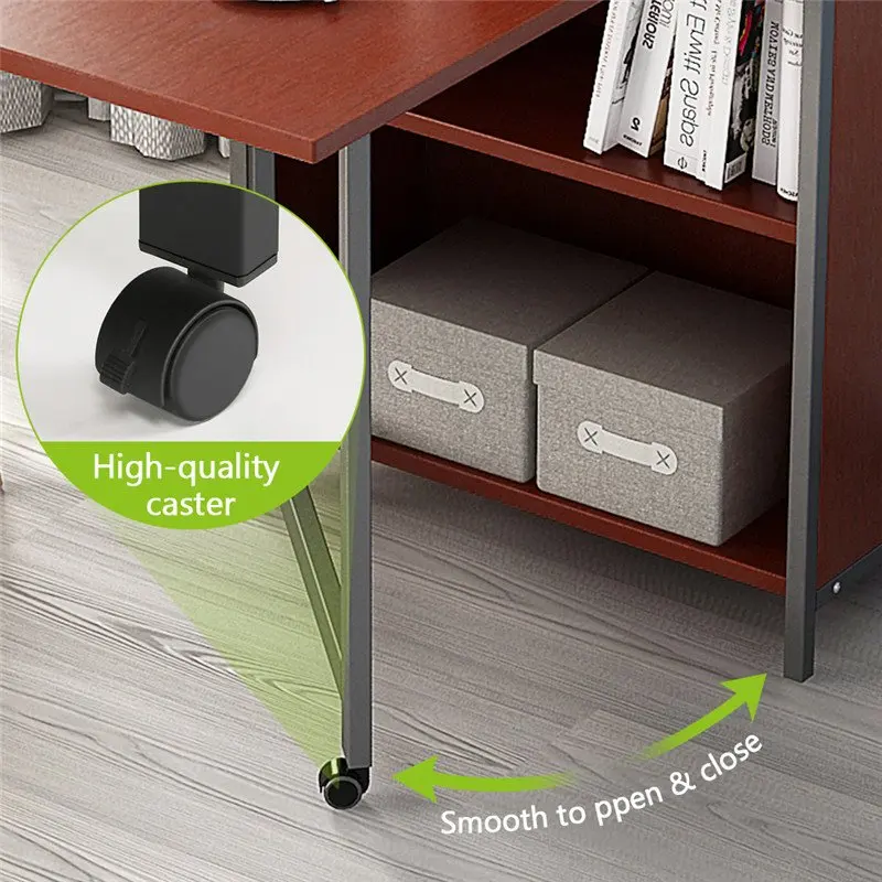 Tribesigns Convertible Desk Wood Folding Cabinet Laptop Computer