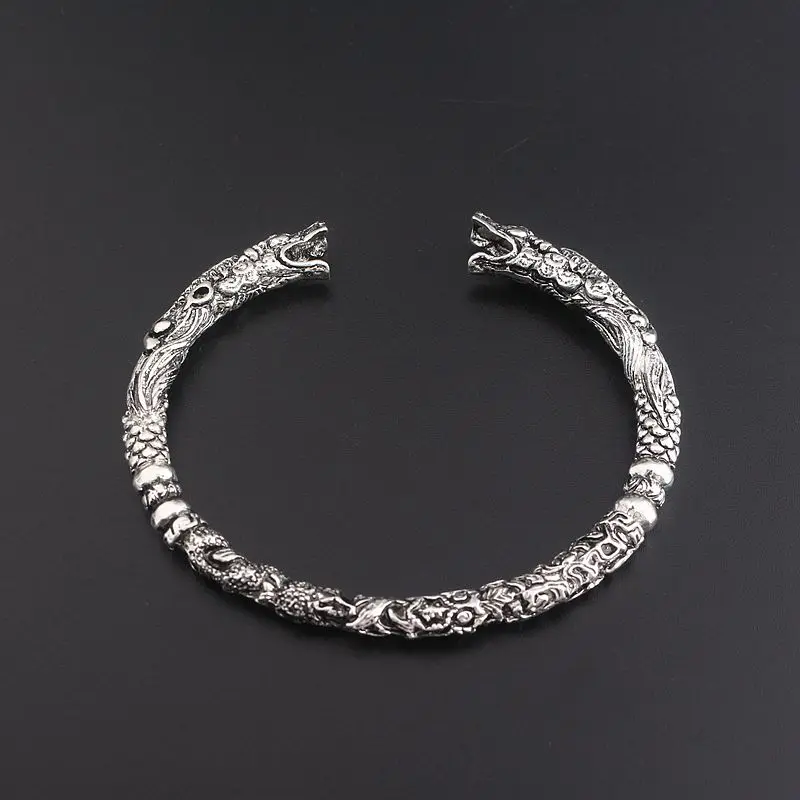 Hot Sale Two Headed Wolf Bracelets Handmade Opening Viking Wolves of Midgard Bangle For Men Jewelry
Hot Sale Two Headed Wolf Bracelets Handmade Opening Viking Wolves of Midgard Bangle For Men Jewelry