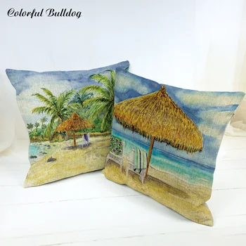 Mediterranean Style Cushion Cover 45 * 45CM Sea Turtle Conch Sea Egret Palm Tree Car Seat Square Beach Chair Decor Pillow Cases
Mediterranean Style Cushion Cover 45 * 45CM Sea Turtle Conch Sea Egret Palm Tree Car Seat Square Beach Chair Decor Pillow Cases