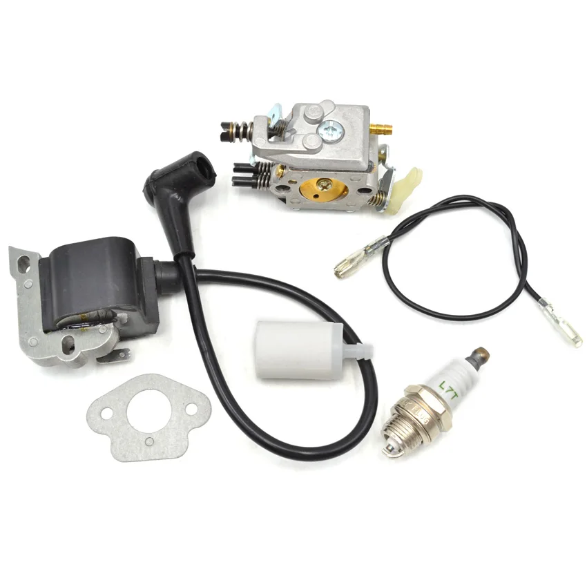 Chainsaw Carburetor Ignition Coil with Carbs Gasket Fuel Filter Spark Plug Replacement Parts for Husqvarna 50 51 55 Chain Saws
Chainsaw Carburetor Ignition Coil with Carbs Gasket Fuel Filter Spark Plug Replacement Parts for Husqvarna 50 51 55 Chain Saws