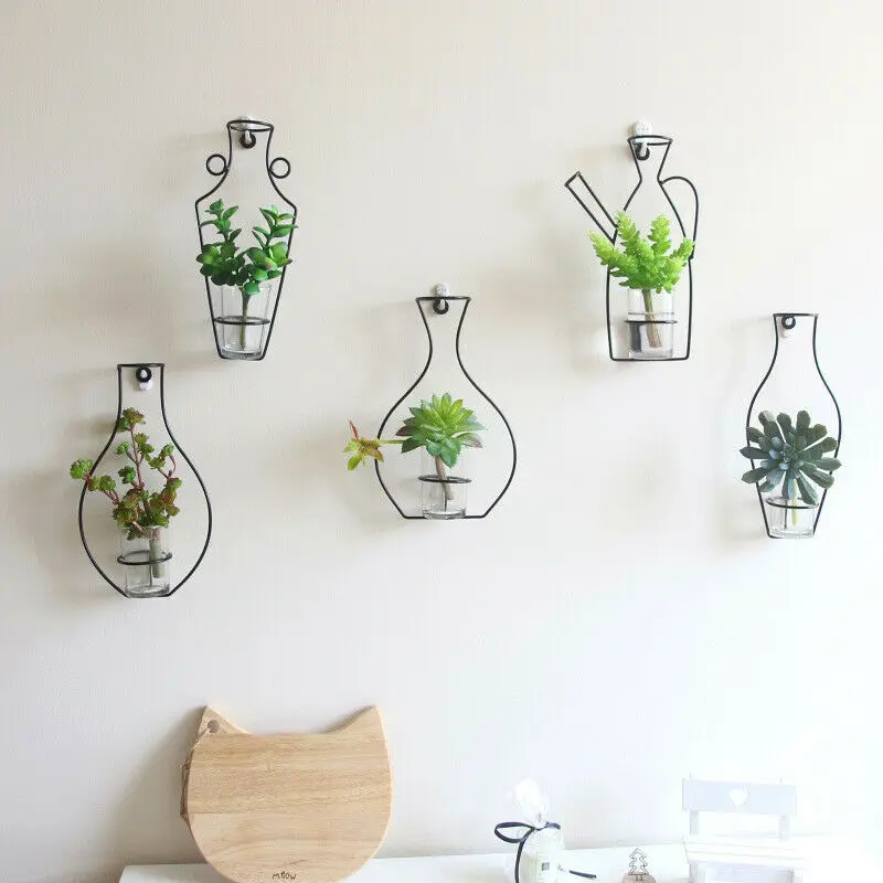 Nordic Style Iron Frame Vase Wall Hanging Plant Dried Flower Racks Bottle DIY Home Decor Flower Vases For Homes decoration
Nordic Style Iron Frame Vase Wall Hanging Plant Dried Flower Racks Bottle DIY Home Decor Flower Vases For Homes decoration