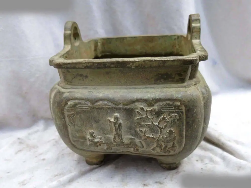 8" China old bronze copper carved Willow Swallow Farmer Incense Burner Statue A(0505)
8" China old bronze copper carved Willow Swallow Farmer Incense Burner Statue A(0505)
