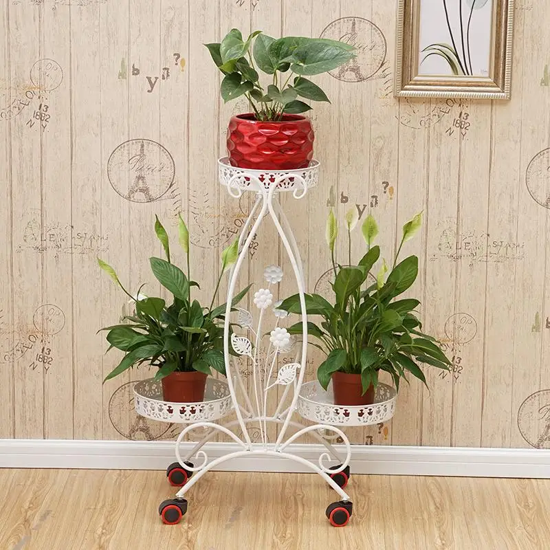 European wrought iron flower stand multi-layer balcony floor-standing indoor living room thickening flower shelf flower
European wrought iron flower stand multi-layer balcony floor-standing indoor living room thickening flower shelf flower