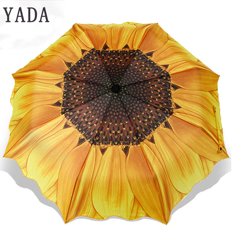 YADA Yellow Color Sunflower Flower Folding Umbrella For Women UV Rainproof Umbrellas Sun Rainy Protection Parasol Umbrella YD199
YADA Yellow Color Sunflower Flower Folding Umbrella For Women UV Rainproof Umbrellas Sun Rainy Protection Parasol Umbrella YD199