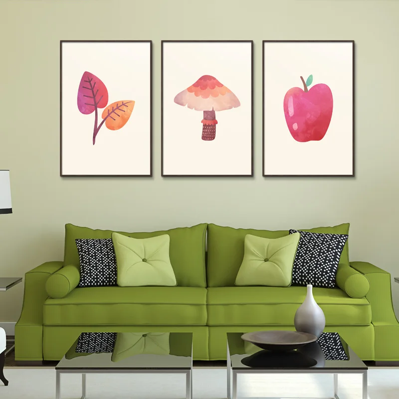 Animal-Dos-Desenhos-Animados-Dos-cervos-N-rdicos-simplificado-animais-p-ssaro-Canvas-Unframed-Sem-Moldura (3)