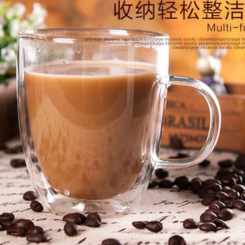 250ml High Quality double walled glass mug Heat-Resisting Tea Milk Coffee Mugs Fashion Cups With Handle bamboo lid
250ml High Quality double walled glass mug Heat-Resisting Tea Milk Coffee Mugs Fashion Cups With Handle bamboo lid