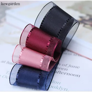 

Kewgarden Wholesale 25mm 40mm Yarn Satin Ribbons Handmade Tape DIY Bowknot Accessories Ribbon 100yards /lot