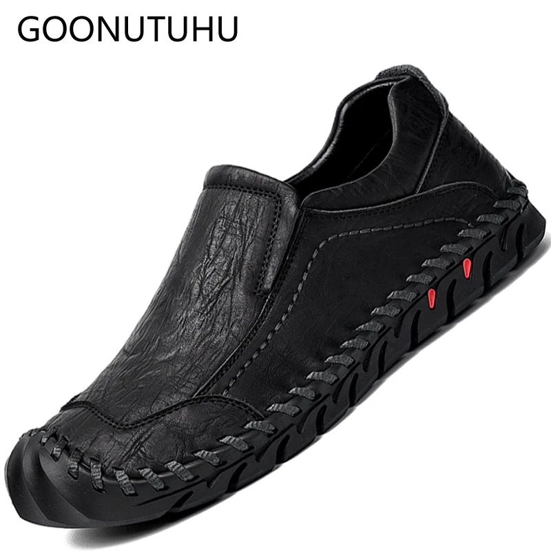 2019 new fashion men's shoes causal leather loafers male spring autumn solid black gray slip on shoe man handmade shoes for men
2019 new fashion men's shoes causal leather loafers male spring autumn solid black gray slip on shoe man handmade shoes for men