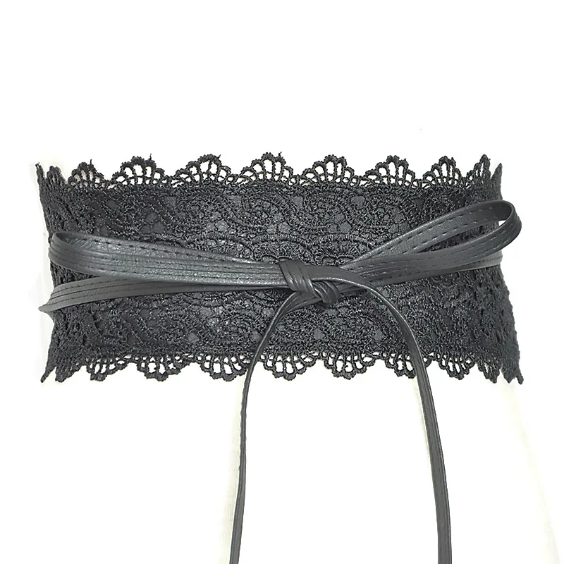 LEAYH Lady Lace Super Wide Belt Waist Bands Closure Belt Fashion Women Dress Bowknot Faux Leather Cummerbunds
LEAYH Lady Lace Super Wide Belt Waist Bands Closure Belt Fashion Women Dress Bowknot Faux Leather Cummerbunds