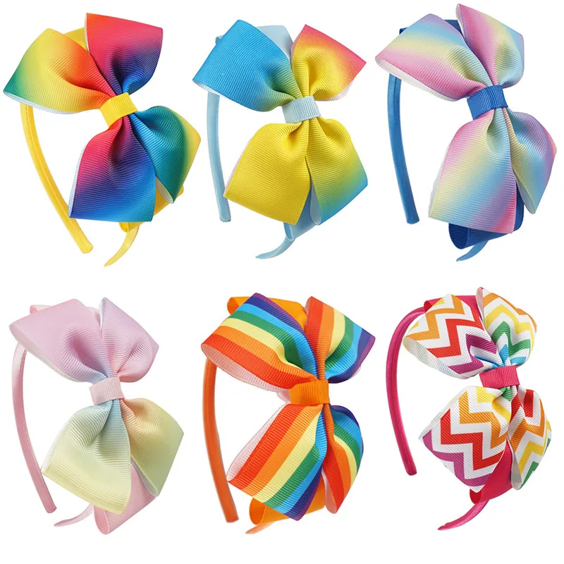 Rainbow Printed Jojo Hair Bow Hairband Boutique Handmade Headbands Children Unicorn Ribbon Hair Accessories for Girls
Rainbow Printed Jojo Hair Bow Hairband Boutique Handmade Headbands Children Unicorn Ribbon Hair Accessories for Girls