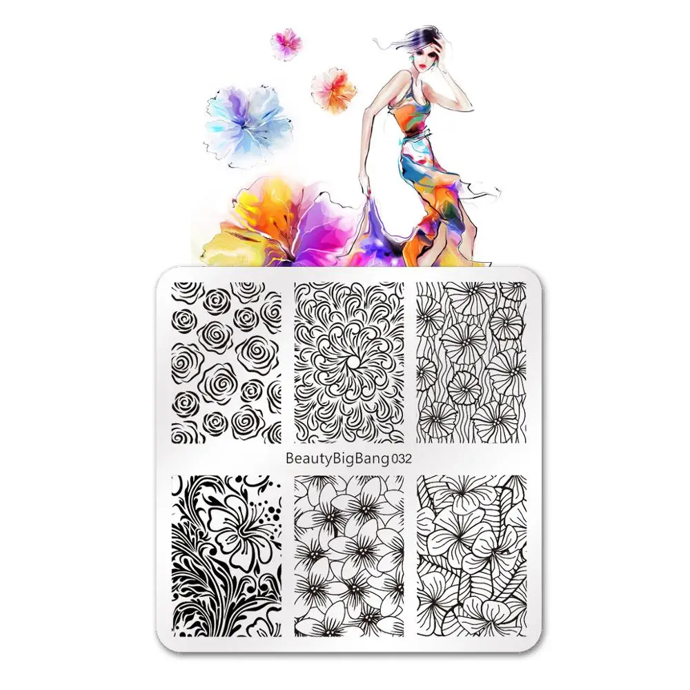 BeautyBigBang Nail stamping Plates lace flower theme square plate nail art printing plate decoration +FL0045-1A 029
BeautyBigBang Nail stamping Plates lace flower theme square plate nail art printing plate decoration +FL0045-1A 029