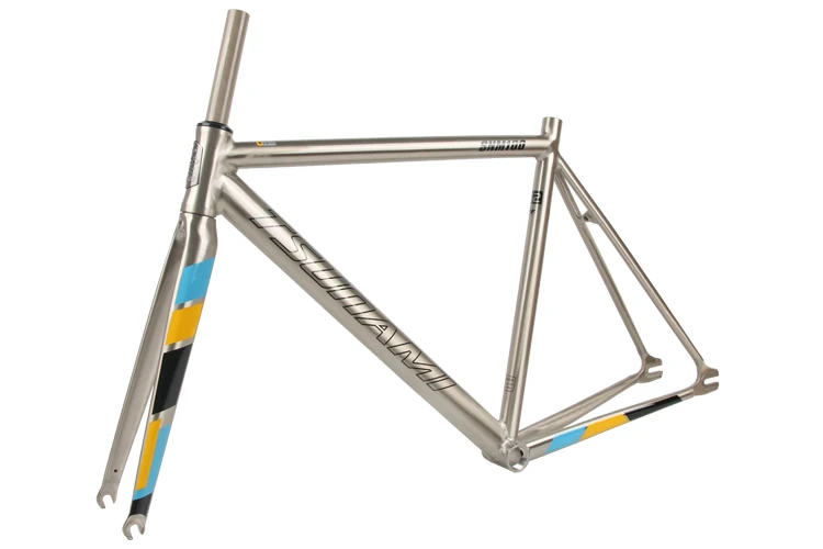 Cheap TSUNAMI Fixed Gear Bicycle Frameset 50cm 52cm 54cm Aluminum racing track Bike Fixie frame Track Frame 6