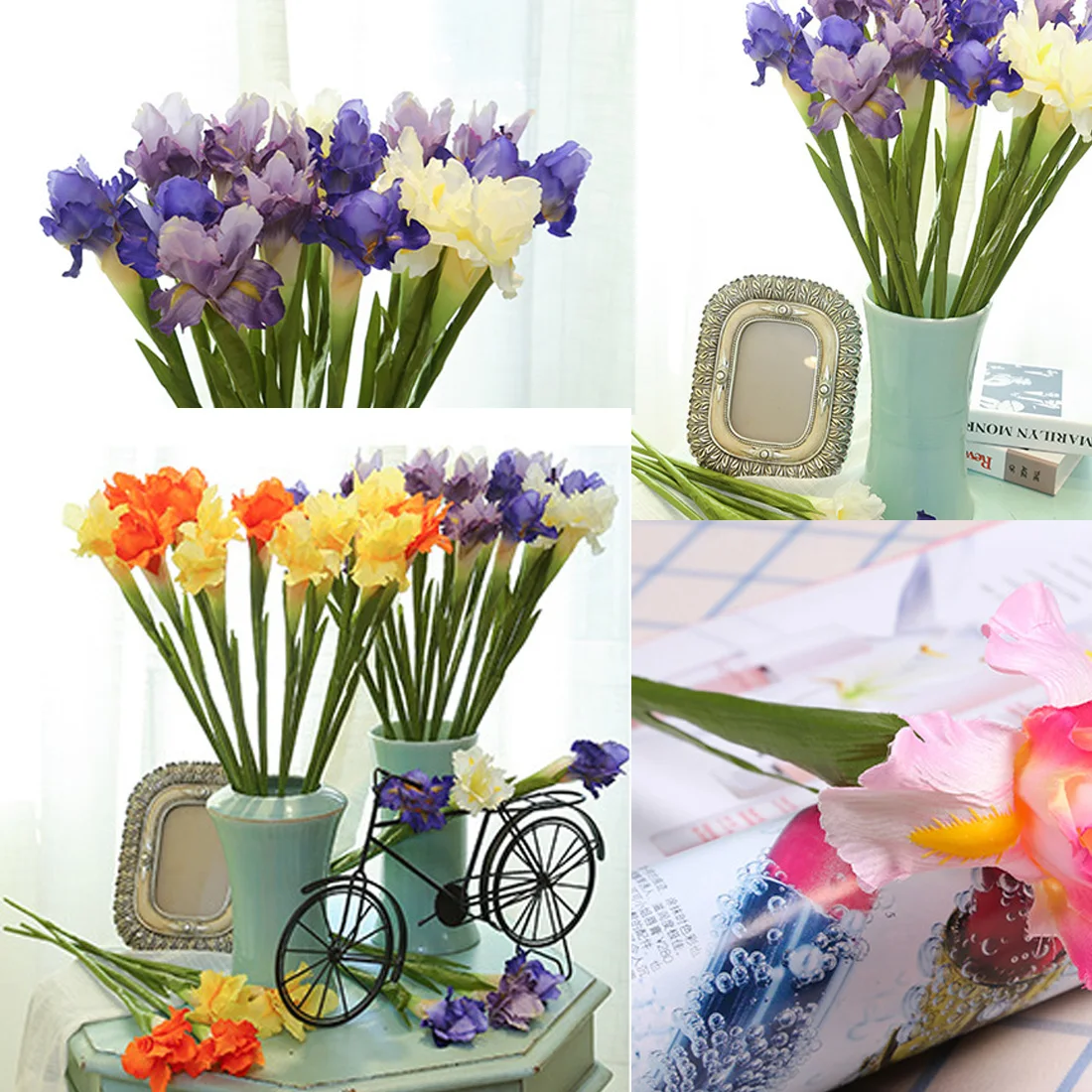 1PCS Artificial Fake Flower Irish Iris Flower Branch for Spring Wedding DIY Wreath Mini Head Flower For Wedding Home Decoration
1PCS Artificial Fake Flower Irish Iris Flower Branch for Spring Wedding DIY Wreath Mini Head Flower For Wedding Home Decoration