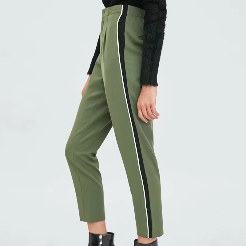 Artsnie Streetwear Army Green Striped Pencil Pants Women Autumn 2018 High Waist Causal Girls Pants Winter Trousers Femme Legging
Artsnie Streetwear Army Green Striped Pencil Pants Women Autumn 2018 High Waist Causal Girls Pants Winter Trousers Femme Legging