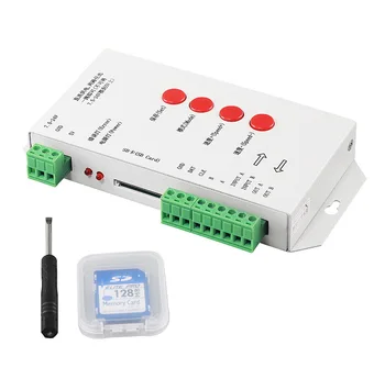 Led RGB Full Color Addressable Programmable Pixel Controller SD Card DC5V 7.5V-24V for WS2811 2801 LPD8806 6803 1903 Controller
Led RGB Full Color Addressable Programmable Pixel Controller SD Card DC5V 7.5V-24V for WS2811 2801 LPD8806 6803 1903 Controller