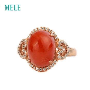 MELE Natural red agate silver ring, oval 10mm*12mm, deep red color and newest design, fashion women jewelry
MELE Natural red agate silver ring, oval 10mm*12mm, deep red color and newest design, fashion women jewelry