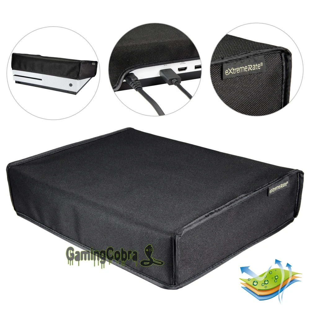 eXtremeRate Premium Nylon Dust Guard Cover for Xbox One S Console, Sleeve with Soft Neat Lining - Black
eXtremeRate Premium Nylon Dust Guard Cover for Xbox One S Console, Sleeve with Soft Neat Lining - Black