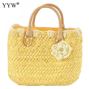 YYW High Quality Women Straw Woven Tote Personality Summer Beach Bag Flower Tote Bags Female Bohemian Style Travling Handbags
YYW High Quality Women Straw Woven Tote Personality Summer Beach Bag Flower Tote Bags Female Bohemian Style Travling Handbags