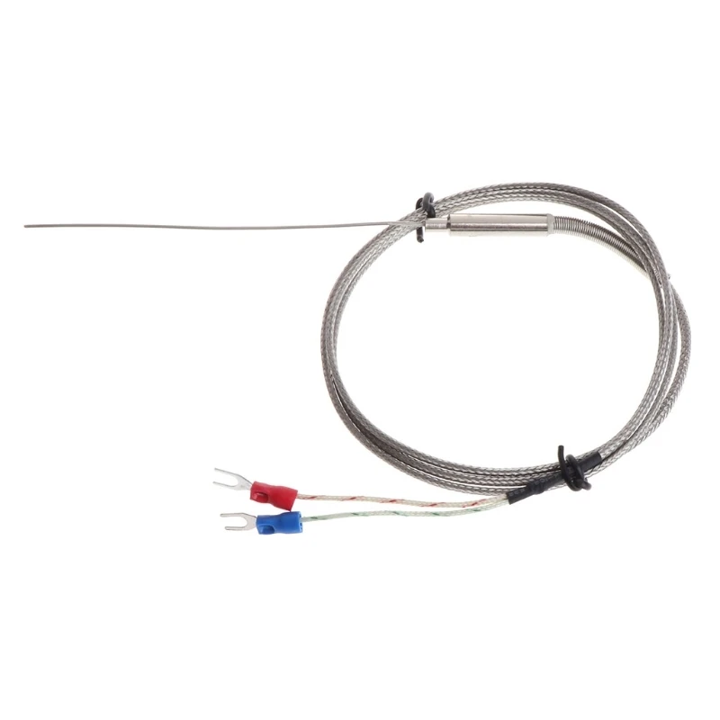 K-Type Thermocouple Probe 1mm x 100mm 2-wires Temperature Sensors 2-Terminals 1m
K-Type Thermocouple Probe 1mm x 100mm 2-wires Temperature Sensors 2-Terminals 1m