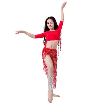 Bellydance Modal cutout tassel Sequin Lace-up Skirt Belly dance 2pcs set for little Girl/children,Costume Performance Wear RT302
Bellydance Modal cutout tassel Sequin Lace-up Skirt Belly dance 2pcs set for little Girl/children,Costume Performance Wear RT302