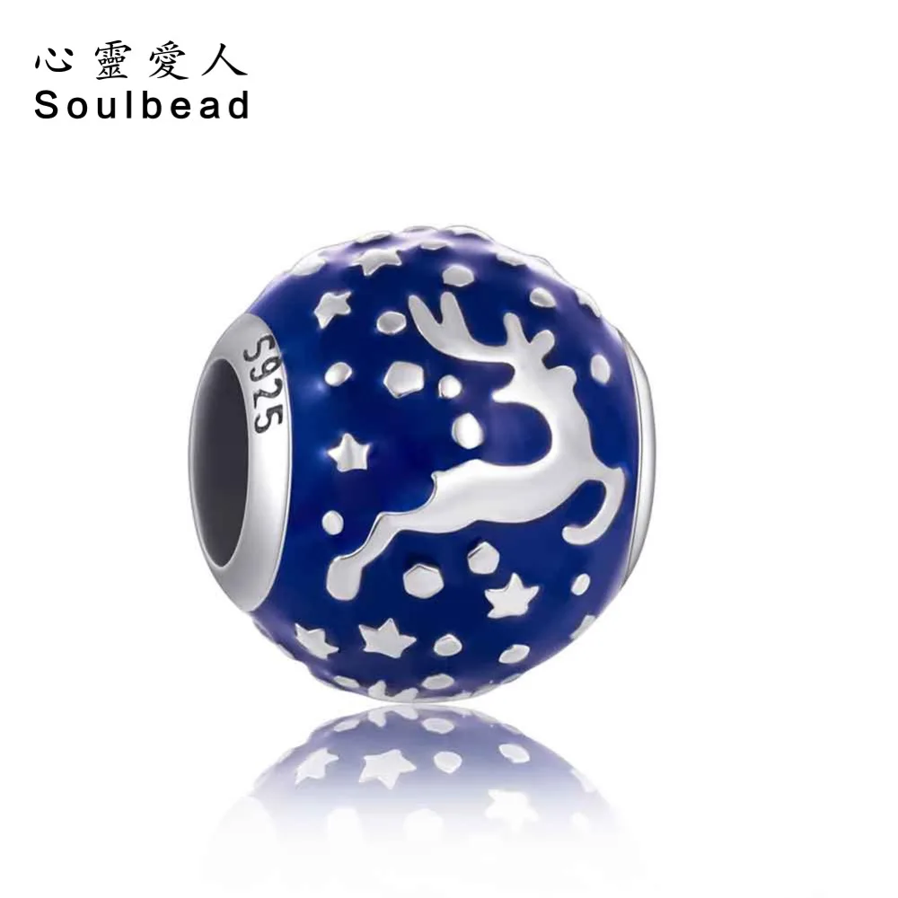 Soulbead Beads Christmas Reindeer Charm With Blue Enamel Silver Charms Silver 925 Original Gifts For Friends Birthday Presents
Soulbead Beads Christmas Reindeer Charm With Blue Enamel Silver Charms Silver 925 Original Gifts For Friends Birthday Presents