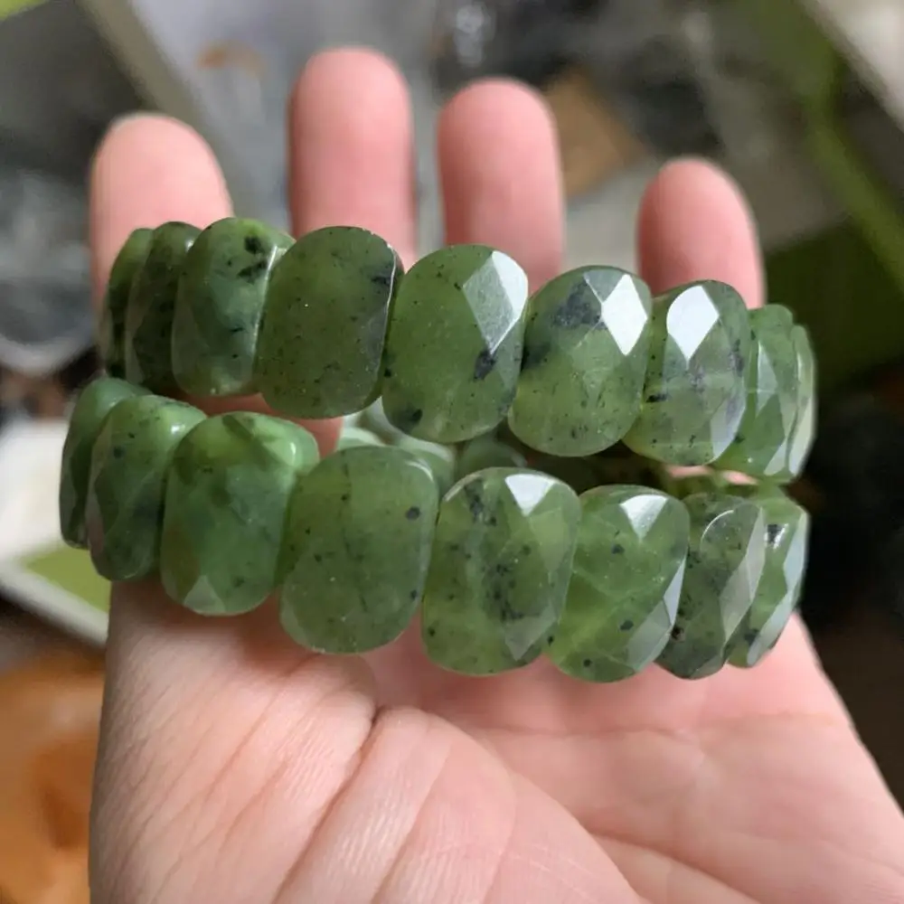 natural nephrite /canadian jades stone beads bracelet natural gem stone bracelet DIY jewelry for woman for gift wholesale !
natural nephrite /canadian jades stone beads bracelet natural gem stone bracelet DIY jewelry for woman for gift wholesale !