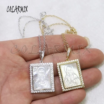 5 strands Jesus Shell necklace Madonna pendant necklace geometric jewelry wholesale jewelry gift for women gems 5219
5 strands Jesus Shell necklace Madonna pendant necklace geometric jewelry wholesale jewelry gift for women gems 5219