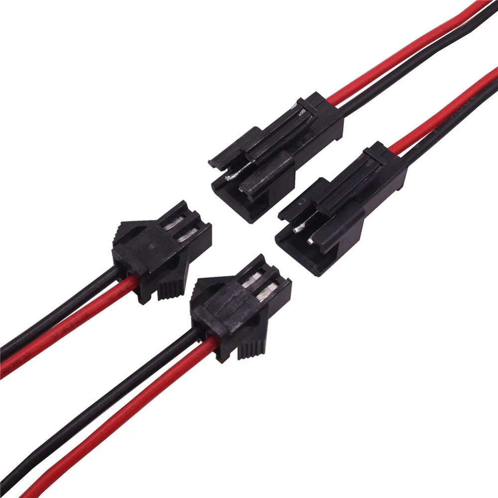 50 pcs 10cm Long JST SM 2Pins Plug 25 Male to 25 Female Wire Quick Connector Terminal Block 2 Way Easy Fit for led strip
50 pcs 10cm Long JST SM 2Pins Plug 25 Male to 25 Female Wire Quick Connector Terminal Block 2 Way Easy Fit for led strip